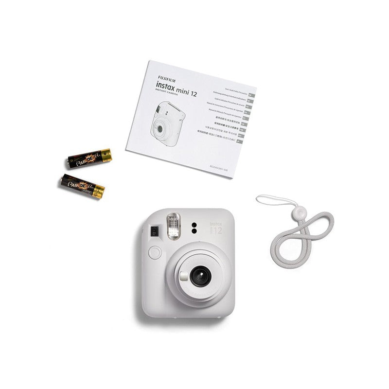 FUJIFILM INSTAX MINI 12 CLAY WHITE CAMERA ONLY